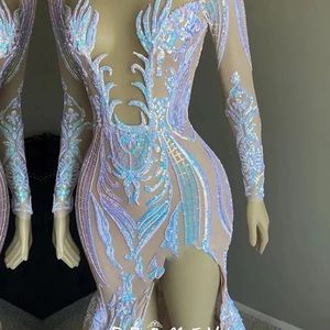 Stunning Iridescent Mermaid Gown. Worn once